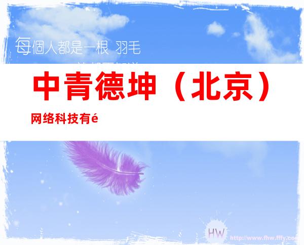 中青德坤（北京）网络科技有限公司